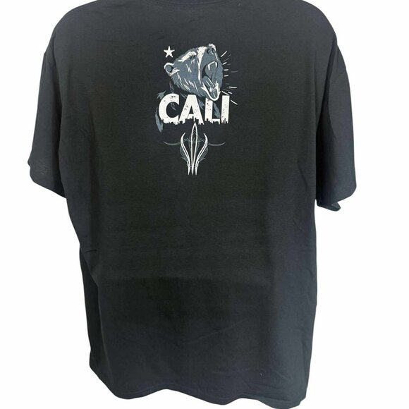 Men's T-shirt, California Republic, Size XL, Black - Picture 2 of 8